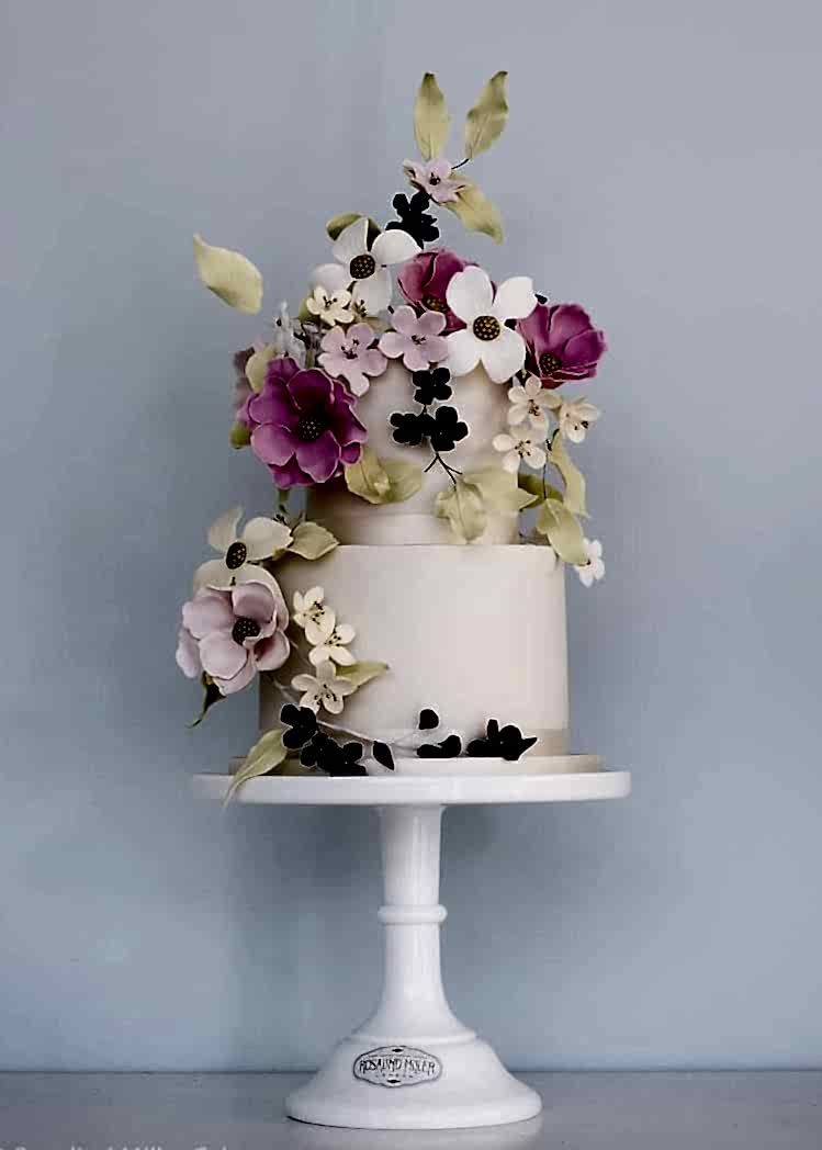 Climbing Wildflowers Celebration Cake