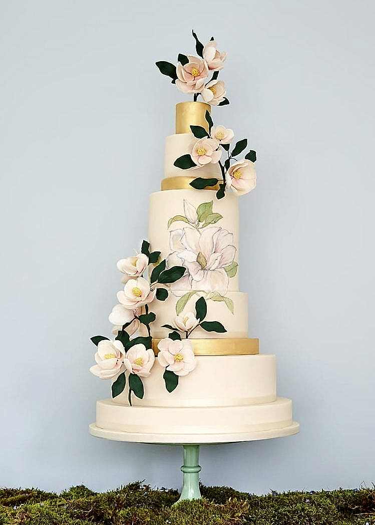 Magnolia Wedding Cake