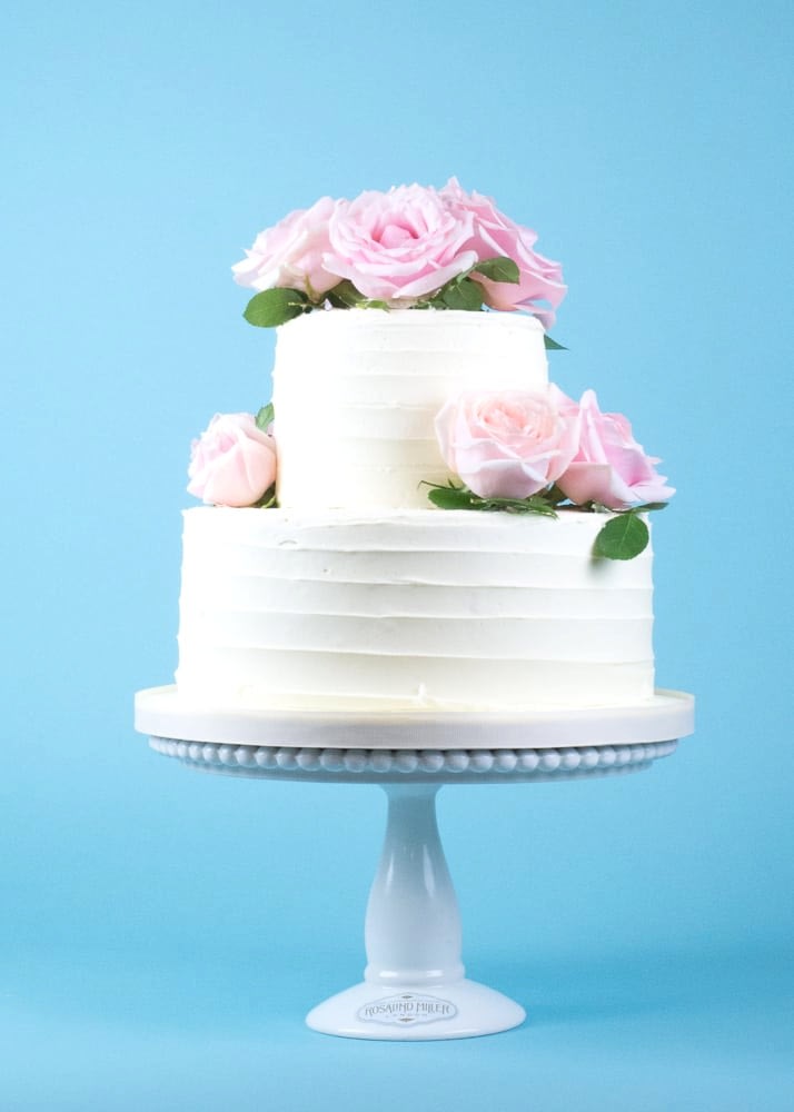 Buttercream Roses Wedding Cake