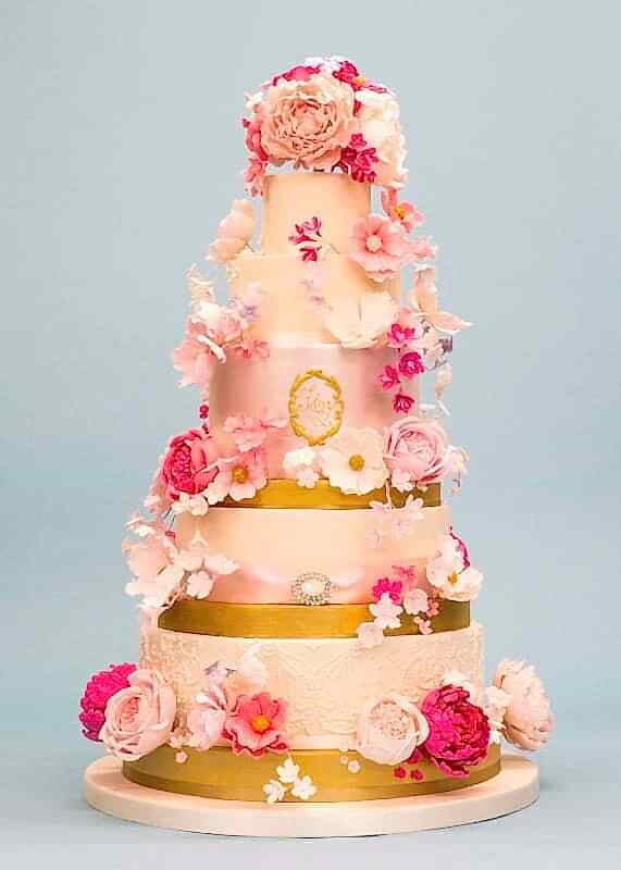 Fairytale Romance Wedding Cake by Rosalind Miller Cakes