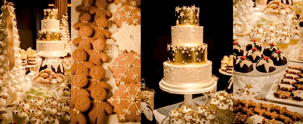 christmas dessert table
