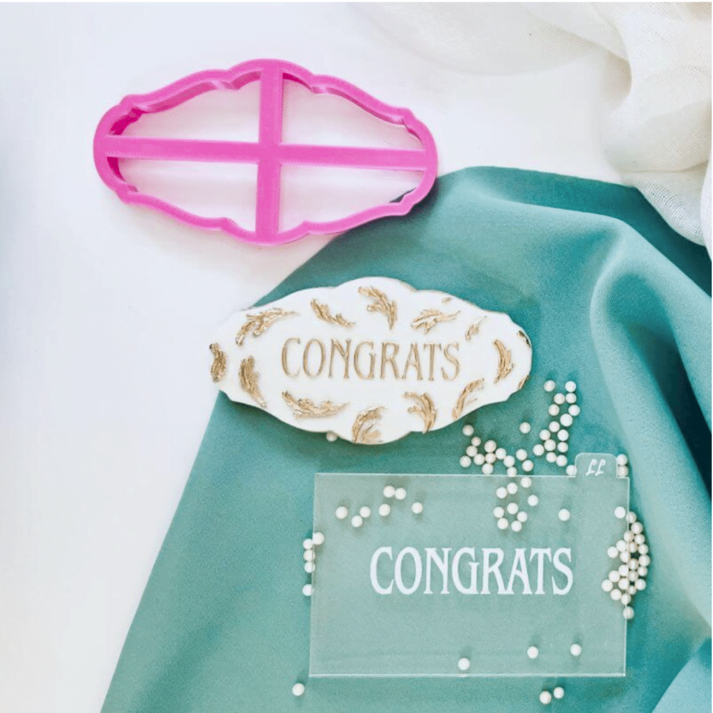 Congrats Cookie Cutter and Embosser Congrats Cookie Cutter and Embosser